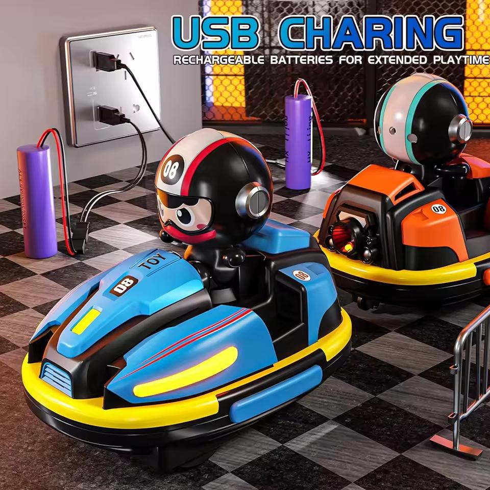 Dual RC Bumper Cars Set – Interactive Battle Karts
