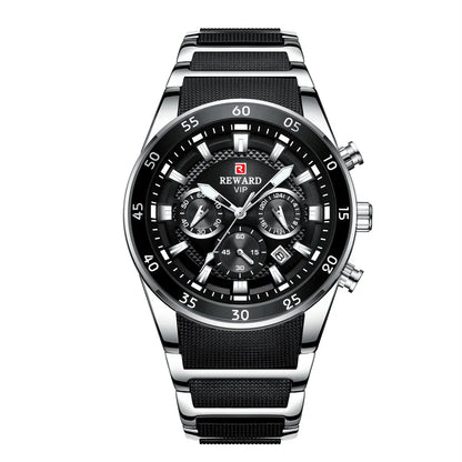 REWARD Big Dial Mens Watches | Top Luxury Brand Sport Waterproof Watch