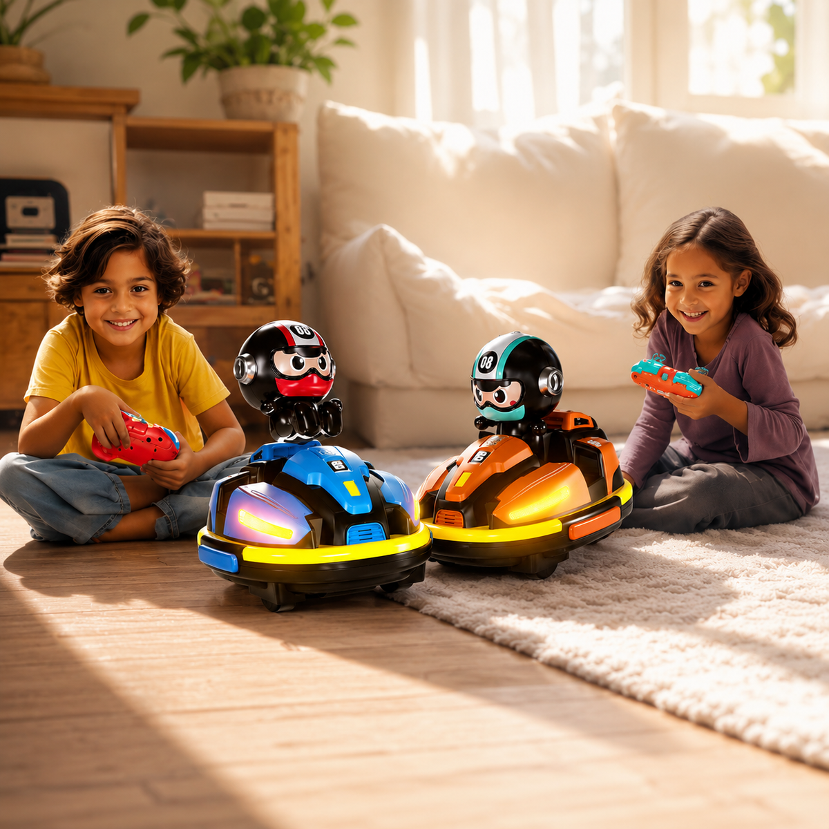 Dual RC Bumper Cars Set – Interactive Battle Karts