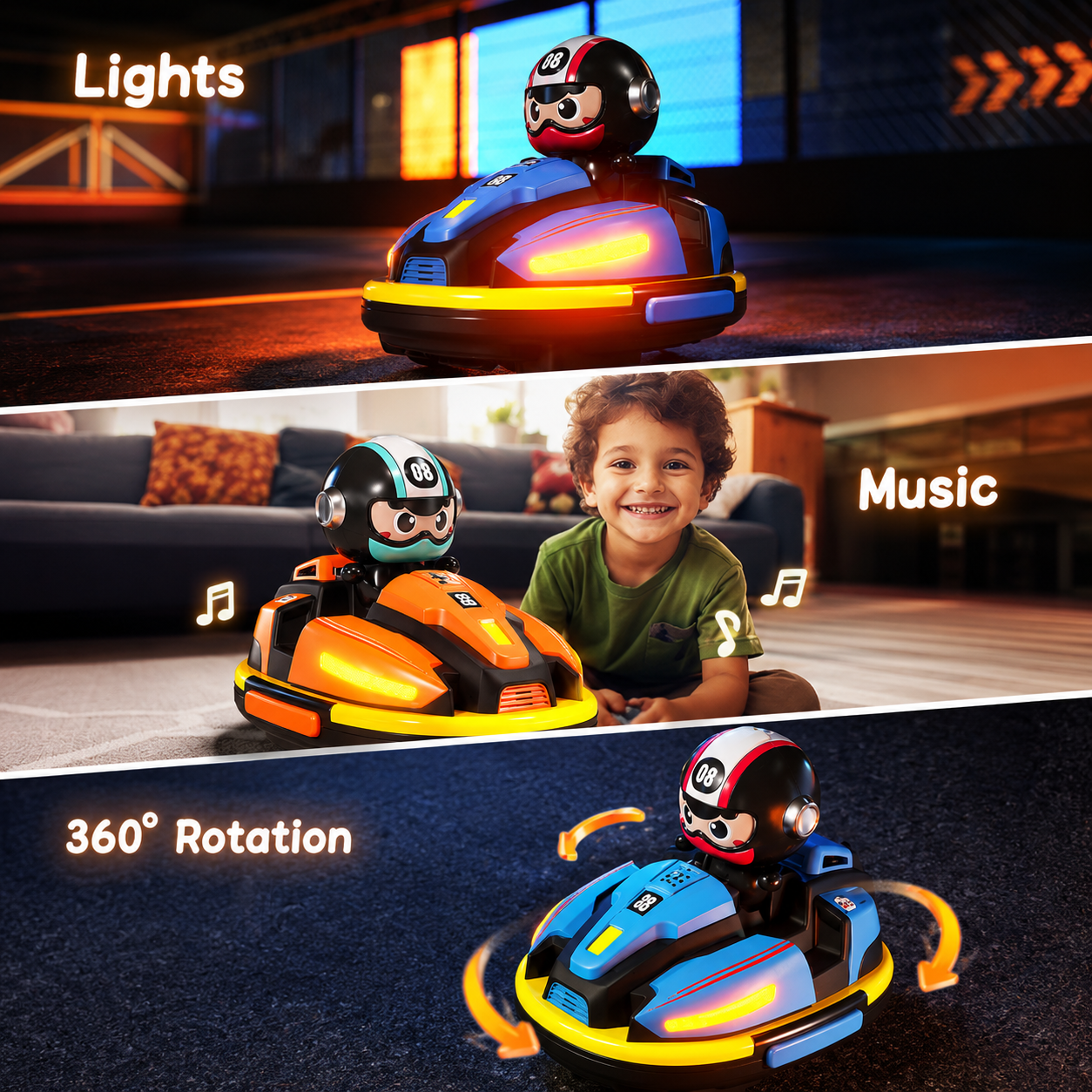 Dual RC Bumper Cars Set – Interactive Battle Karts