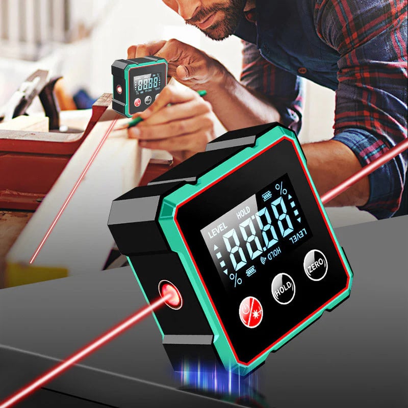 🎁🎁2025 Hot Sale 49% OFF💥Magnetic Digital Angle Finder with Electronic Laser
