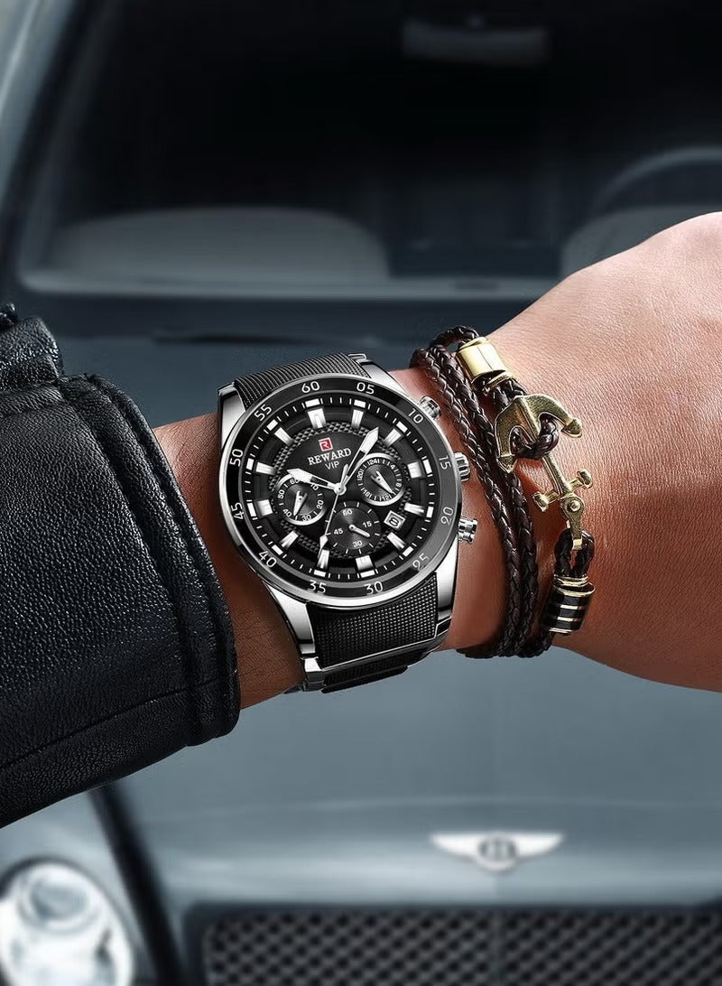 REWARD Big Dial Mens Watches | Top Luxury Brand Sport Waterproof Watch