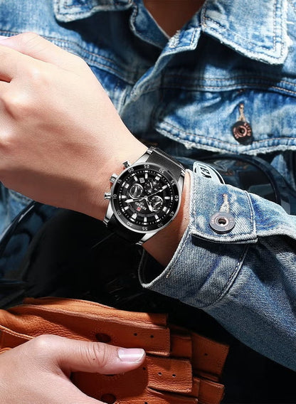 REWARD Big Dial Mens Watches | Top Luxury Brand Sport Waterproof Watch
