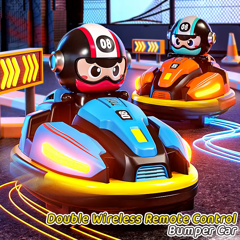 Dual RC Bumper Cars Set – Interactive Battle Karts detail view